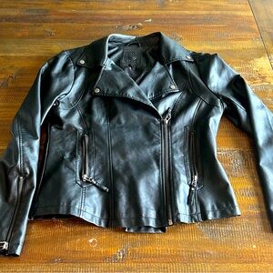 Max studio vegan leather jacket